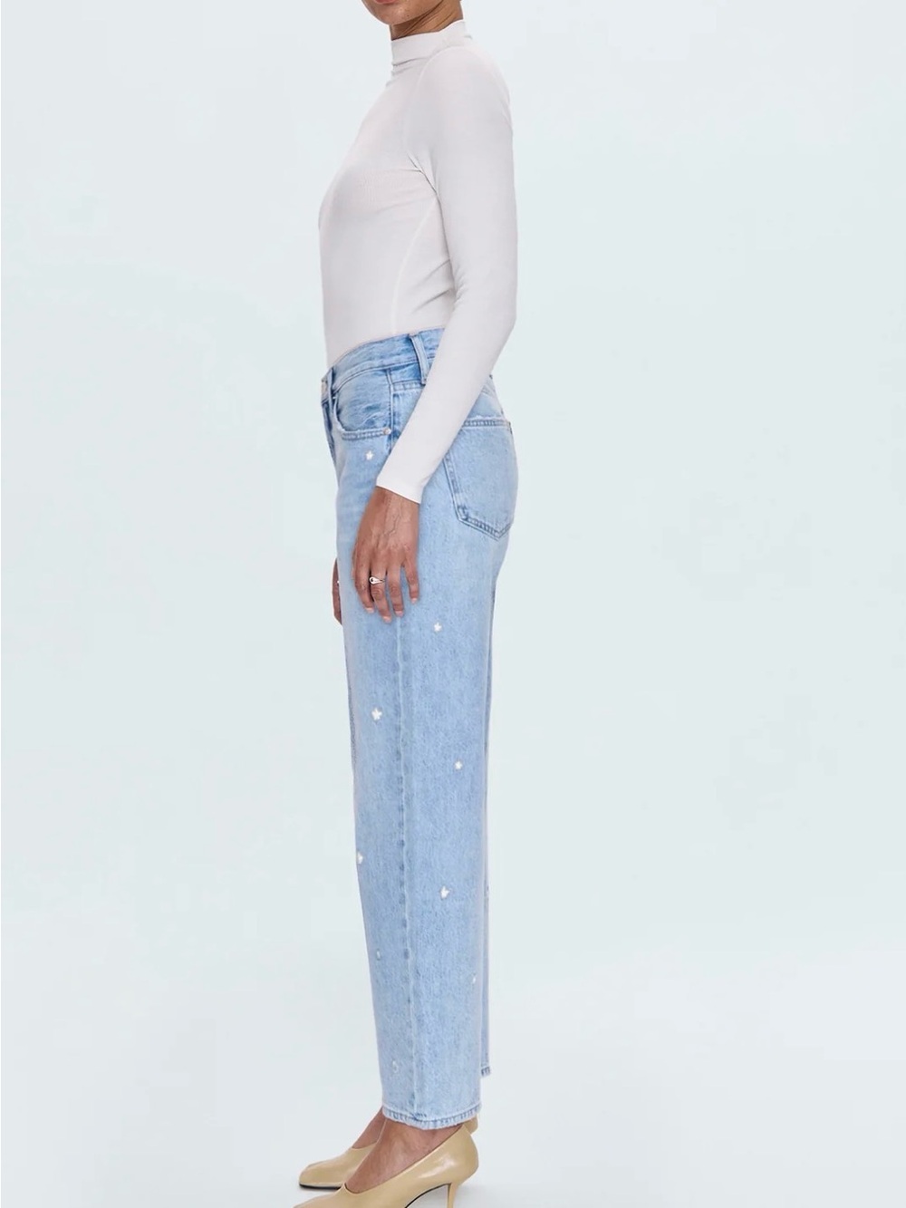 NWT Pistola LEXI MID RISE BOWED STRAIGHT - STELLAR womens size 24 - Picture 5 of 16